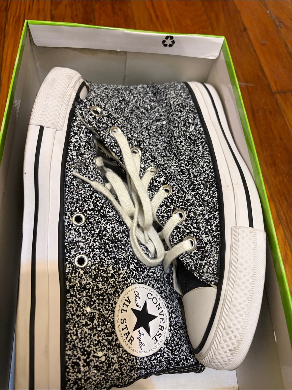 Converse women’s Black & White Speckled Chuck Taylor High-Top